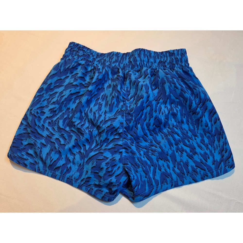 Nike Kids Dri-FIT Running Shorts Blue Black Tiger Print Athletic Size Medium - Picture 6 of 6